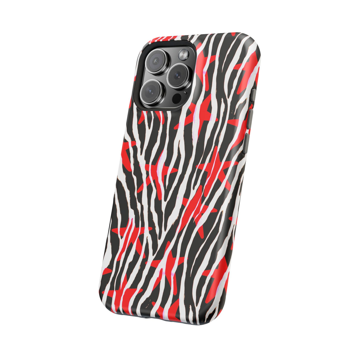 Red & Black Zebra MagSafe Phone case
