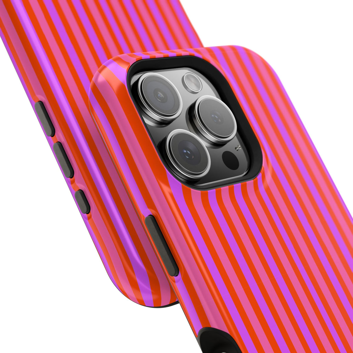 pink and red stripes MagSafe Phone Case