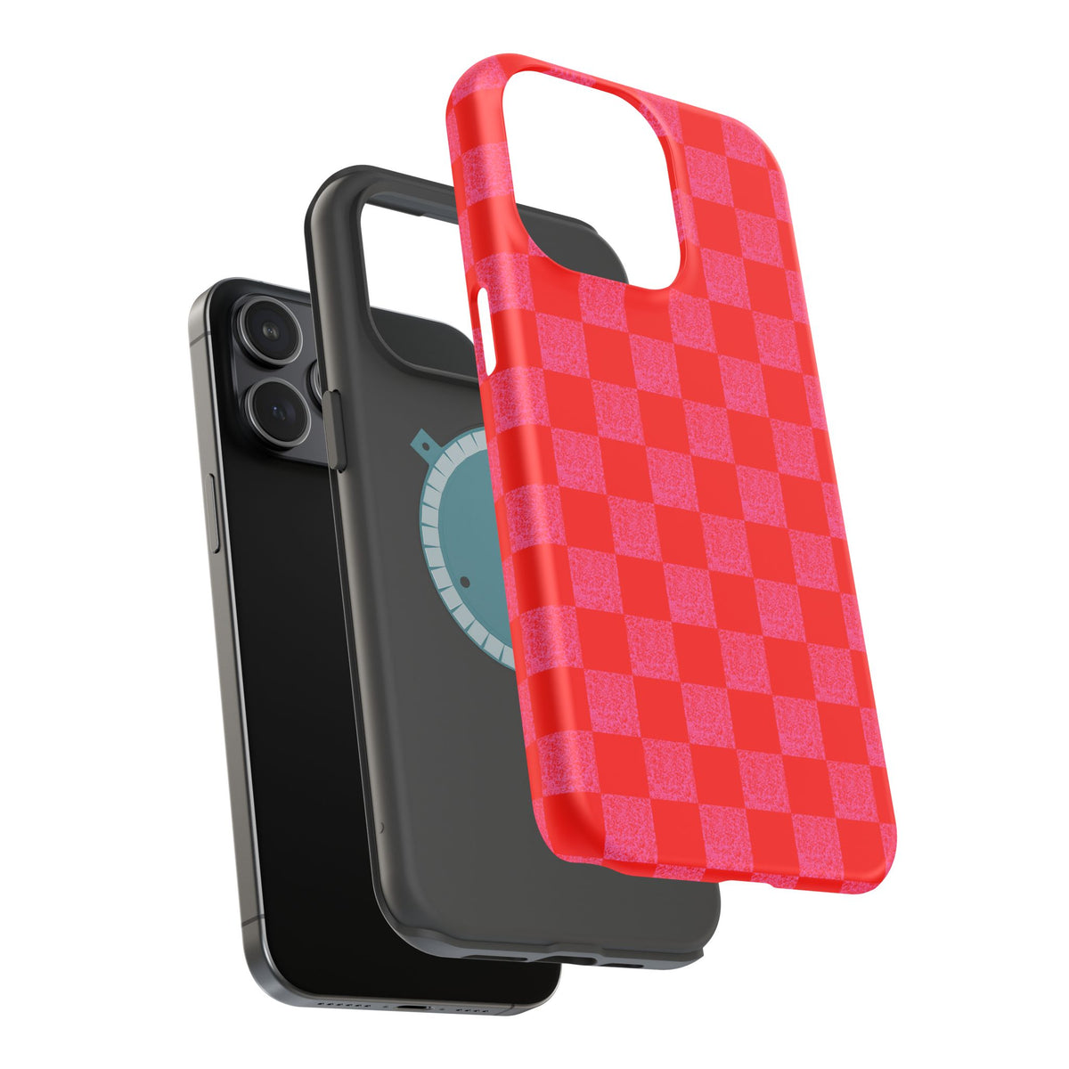 Red Checkerboard MagSafe Phone Case