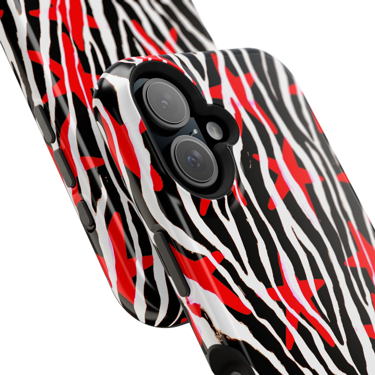 Red & Black Zebra MagSafe Phone case