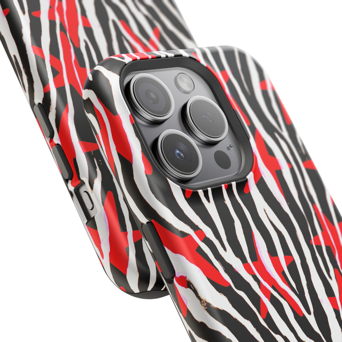 Red & Black Zebra MagSafe Phone case