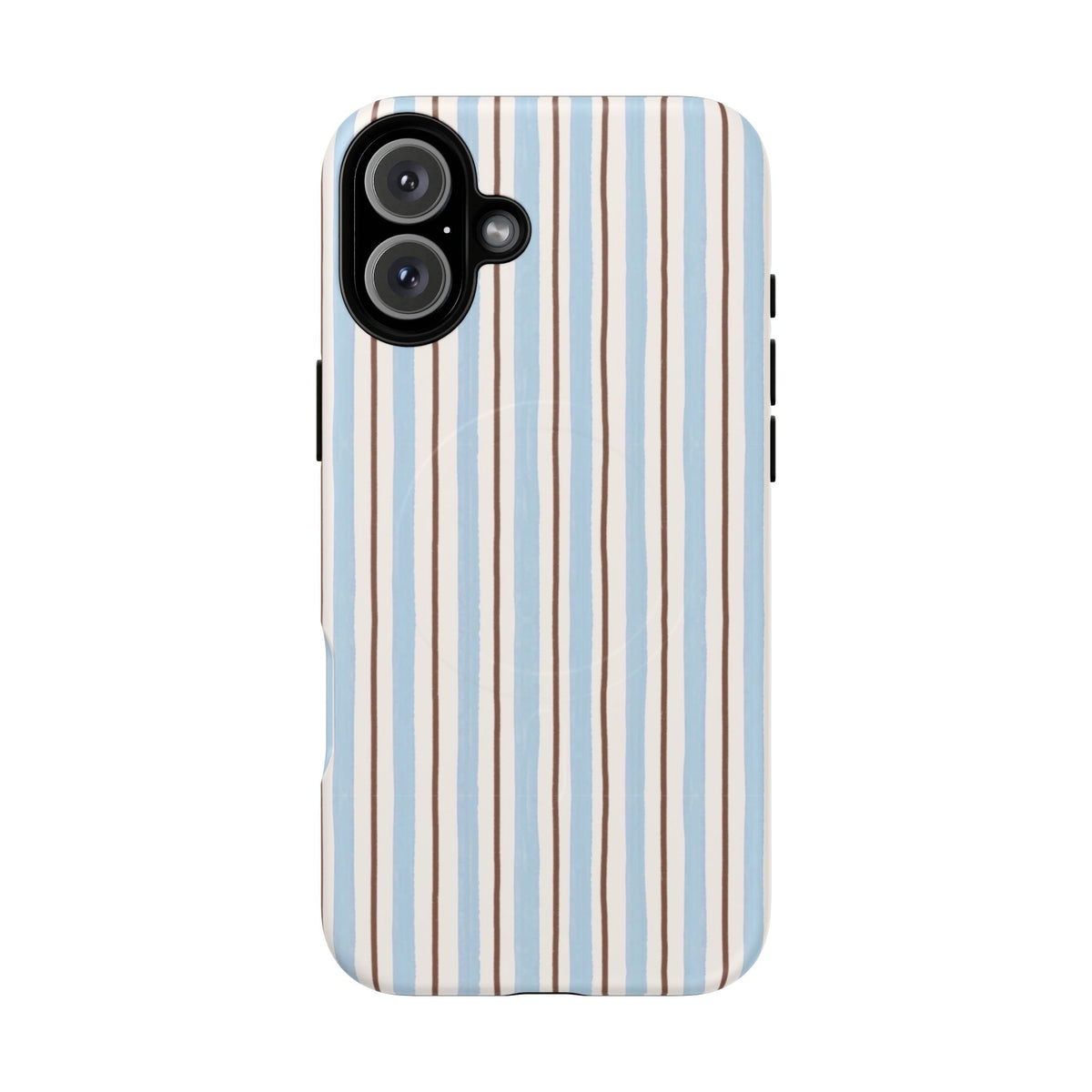 Striped Blue Tan Phone Case