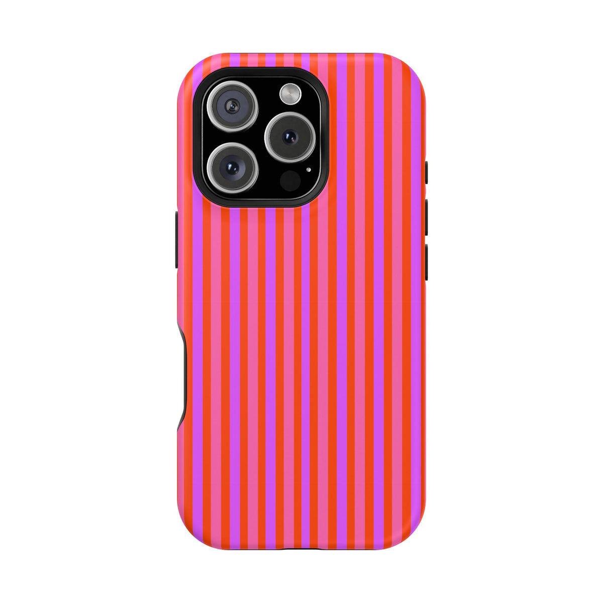pink and red stripes MagSafe Phone Case