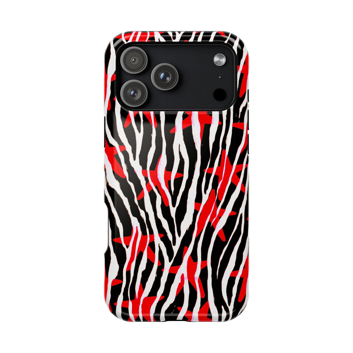 Red & Black Zebra MagSafe Phone case