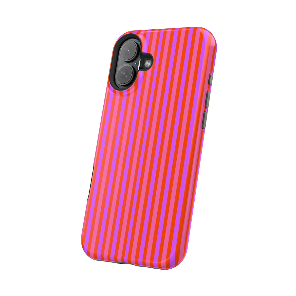 pink and red stripes MagSafe Phone Case