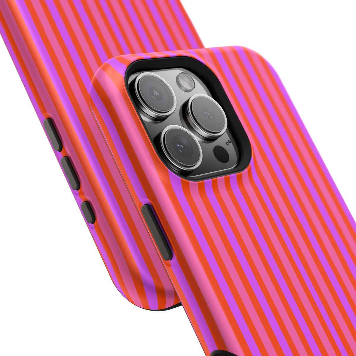 pink and red stripes MagSafe Phone Case