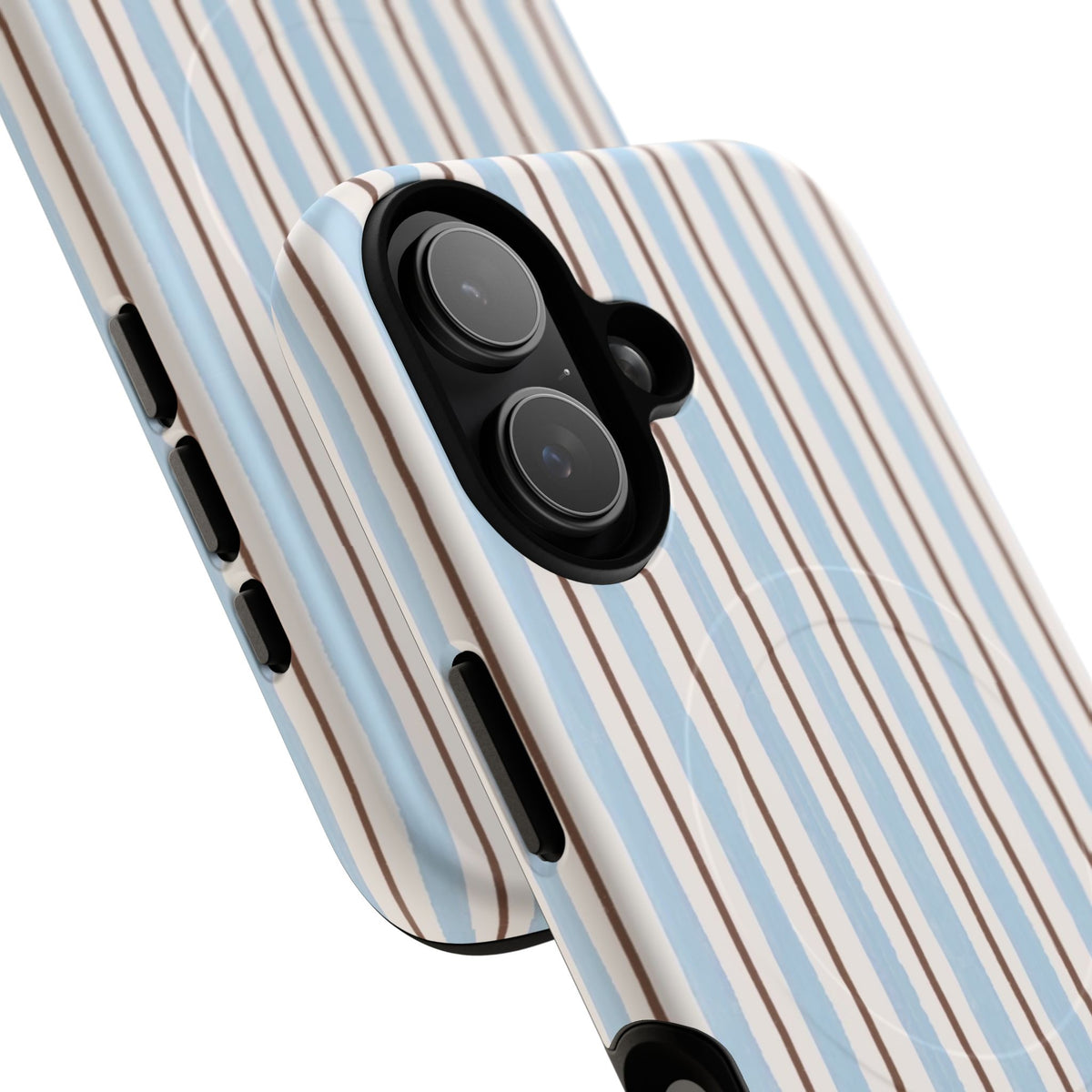 Striped Blue Tan Phone Case