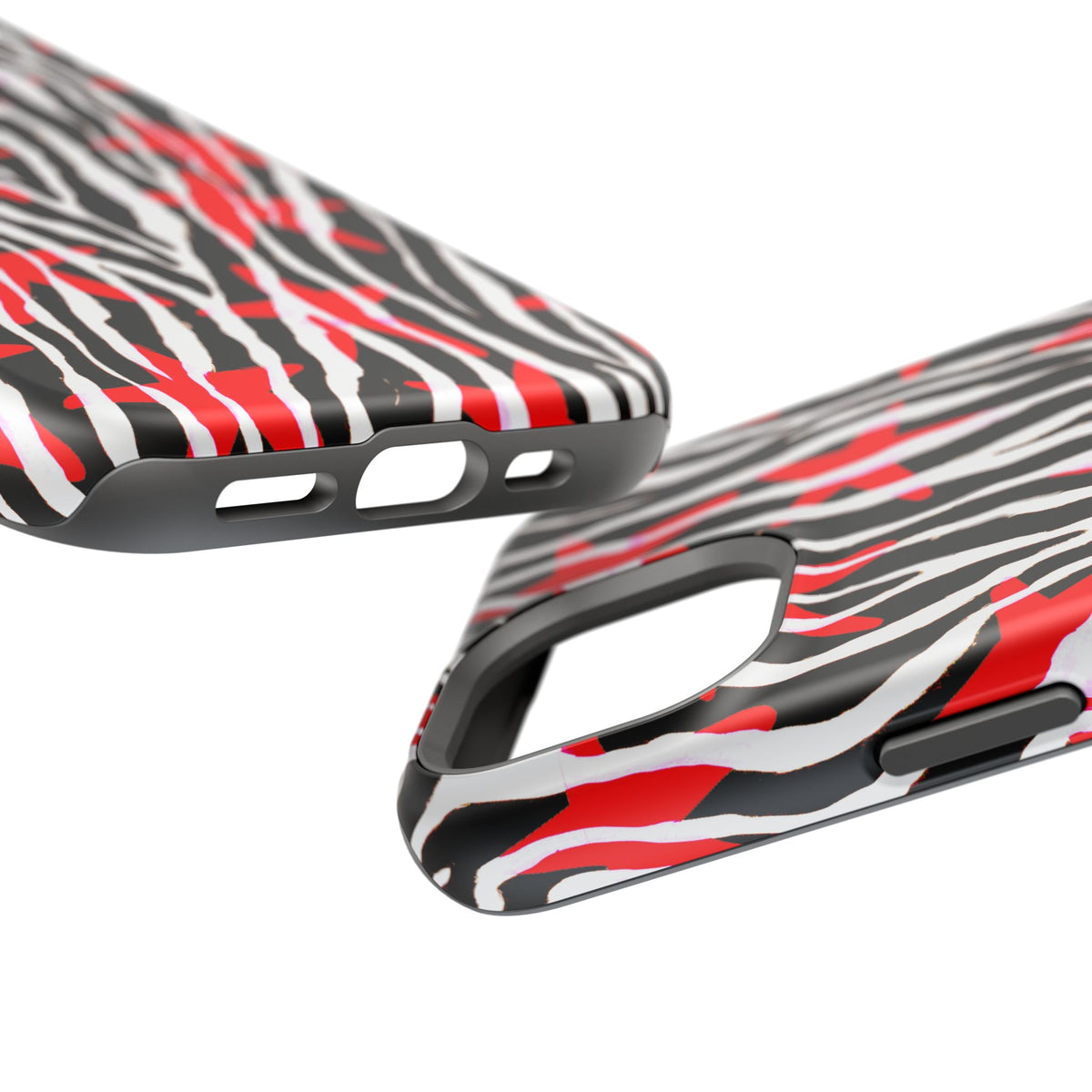 Red & Black Zebra MagSafe Phone case