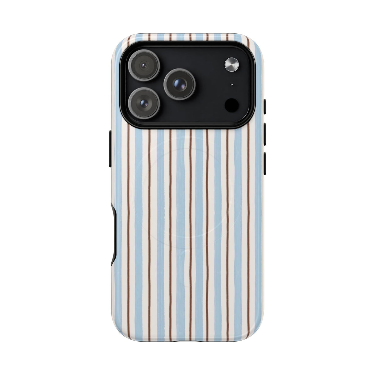 Striped Blue Tan Phone Case