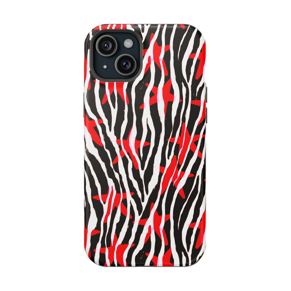 Red & Black Zebra MagSafe Phone case