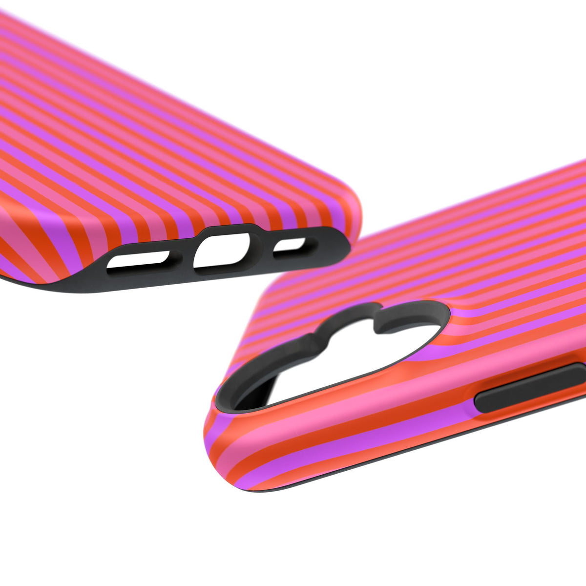 pink and red stripes MagSafe Phone Case