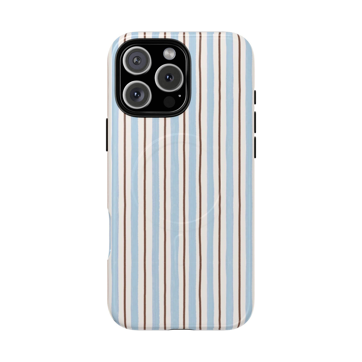 Striped Blue Tan Phone Case