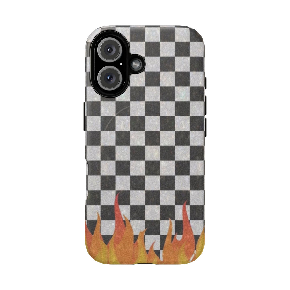 Checkered Flame Phone Case