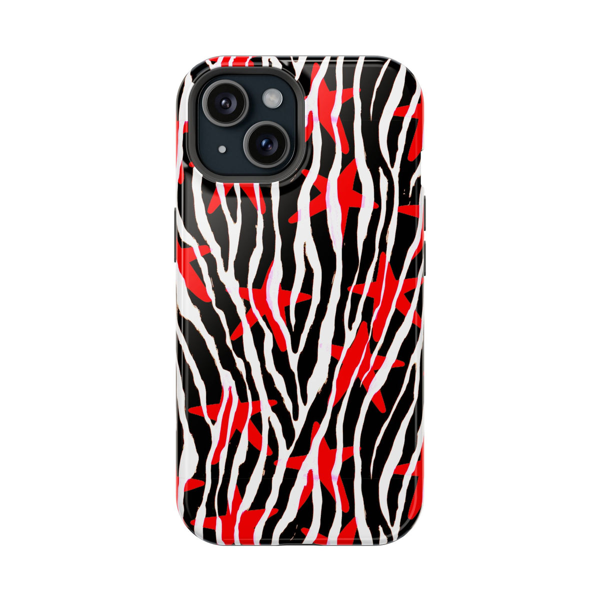 Red & Black Zebra MagSafe Phone case