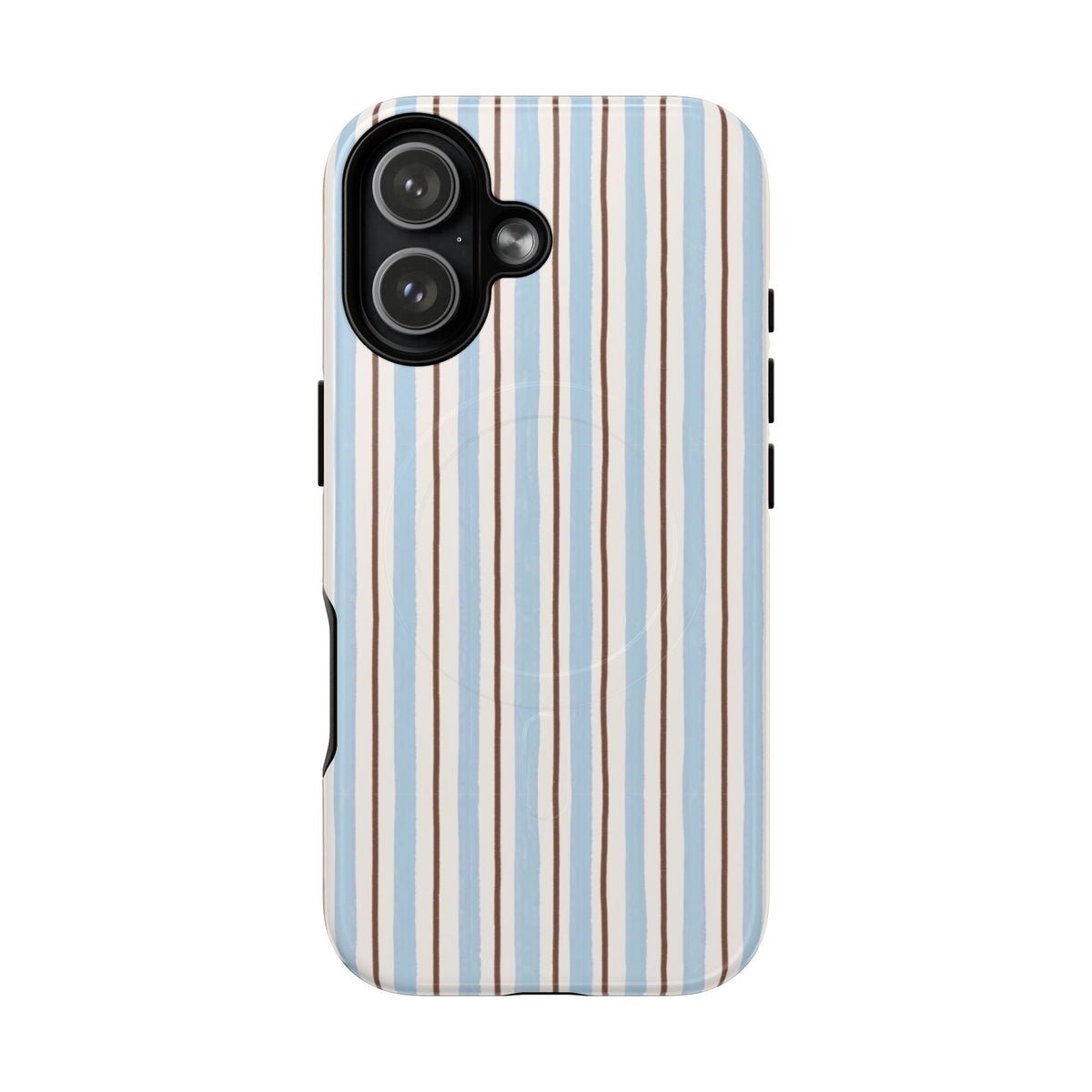 Striped Blue Tan Phone Case