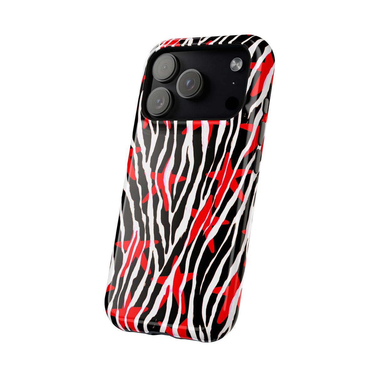 Red & Black Zebra MagSafe Phone case