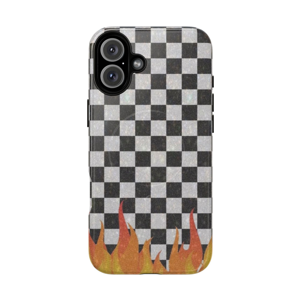 Checkered Flame Phone Case