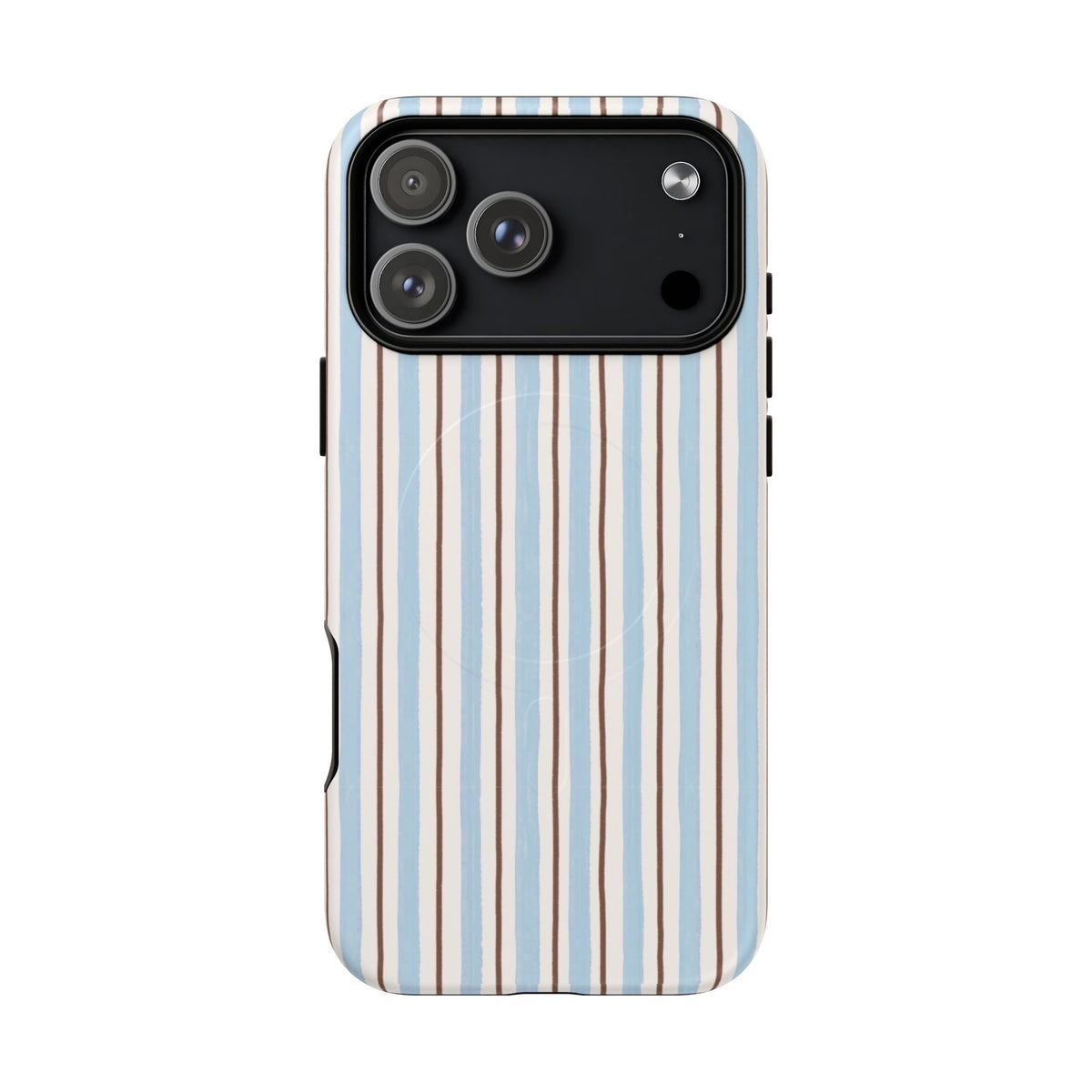 Striped Blue Tan Phone Case