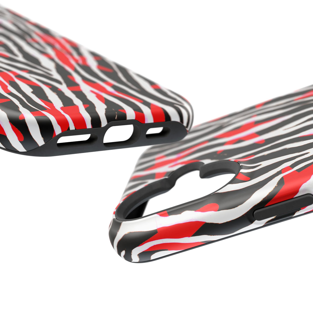 Red & Black Zebra MagSafe Phone case