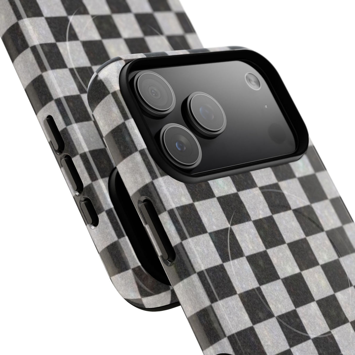 Checkered Flame Phone Case