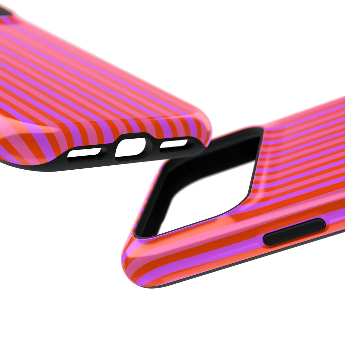 pink and red stripes MagSafe Phone Case