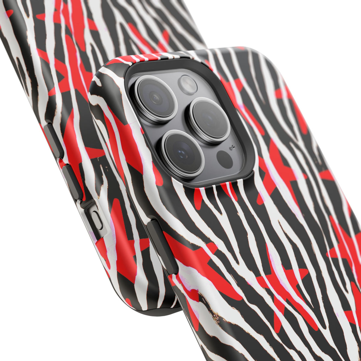 Red & Black Zebra MagSafe Phone case