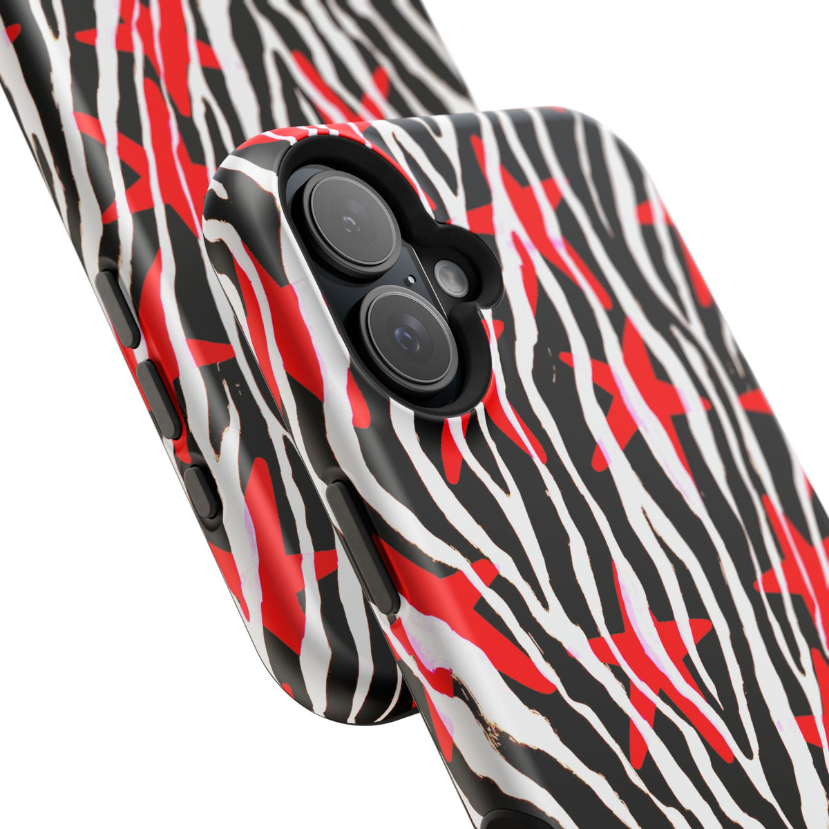 Red & Black Zebra MagSafe Phone case