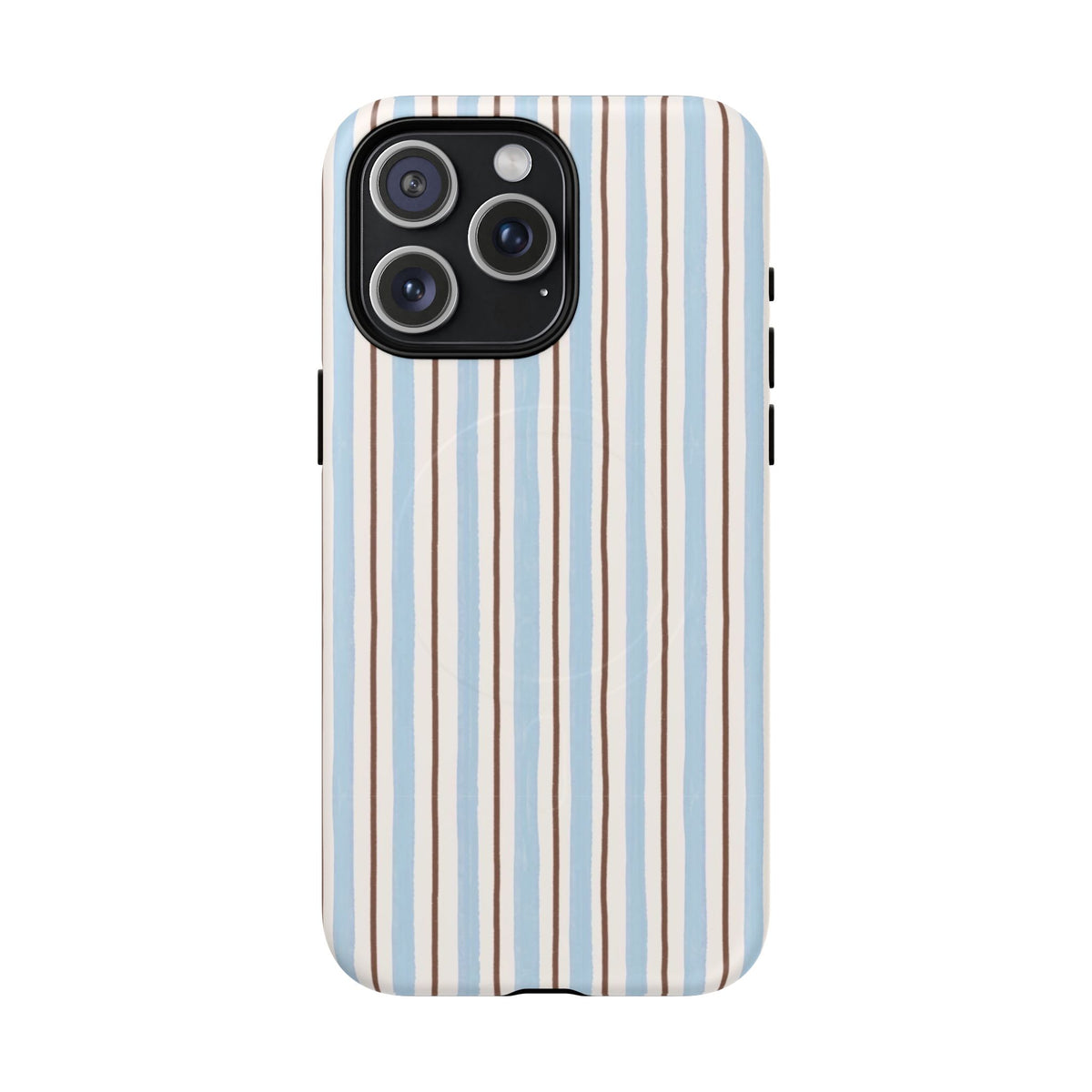 Striped Blue Tan Phone Case