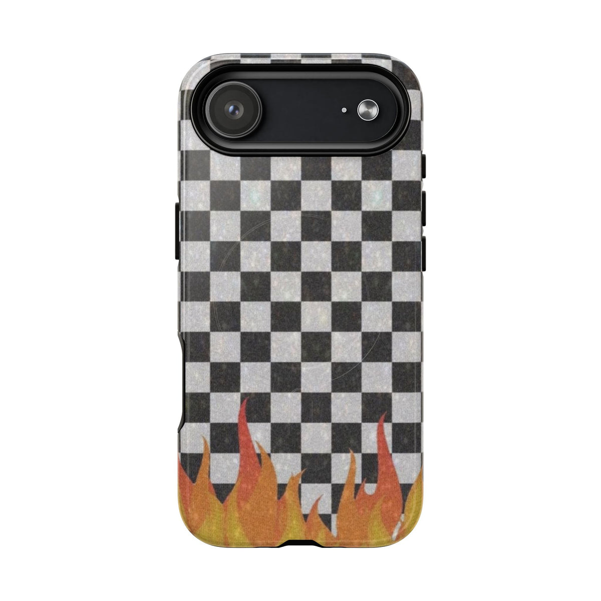 Checkered Flame Phone Case