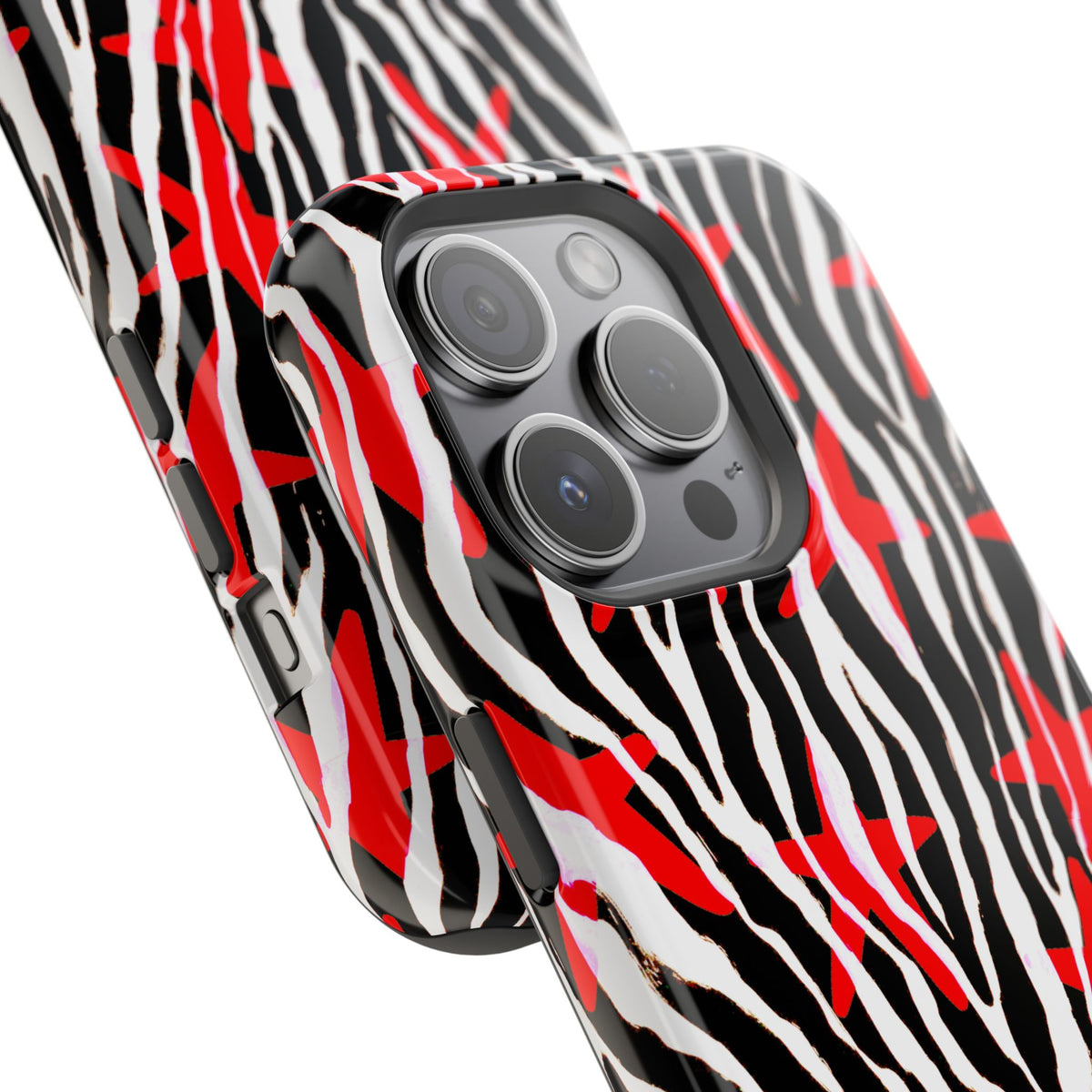 Red & Black Zebra MagSafe Phone case