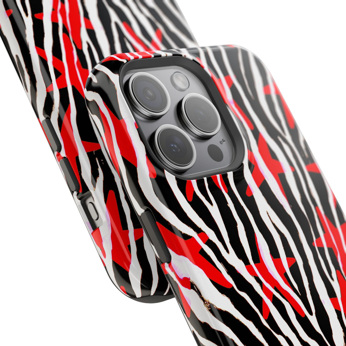 Red & Black Zebra MagSafe Phone case