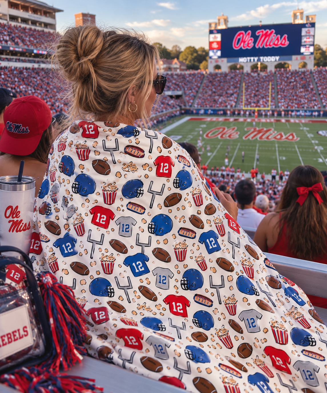 Custom Team Color Football Blanket 🏈