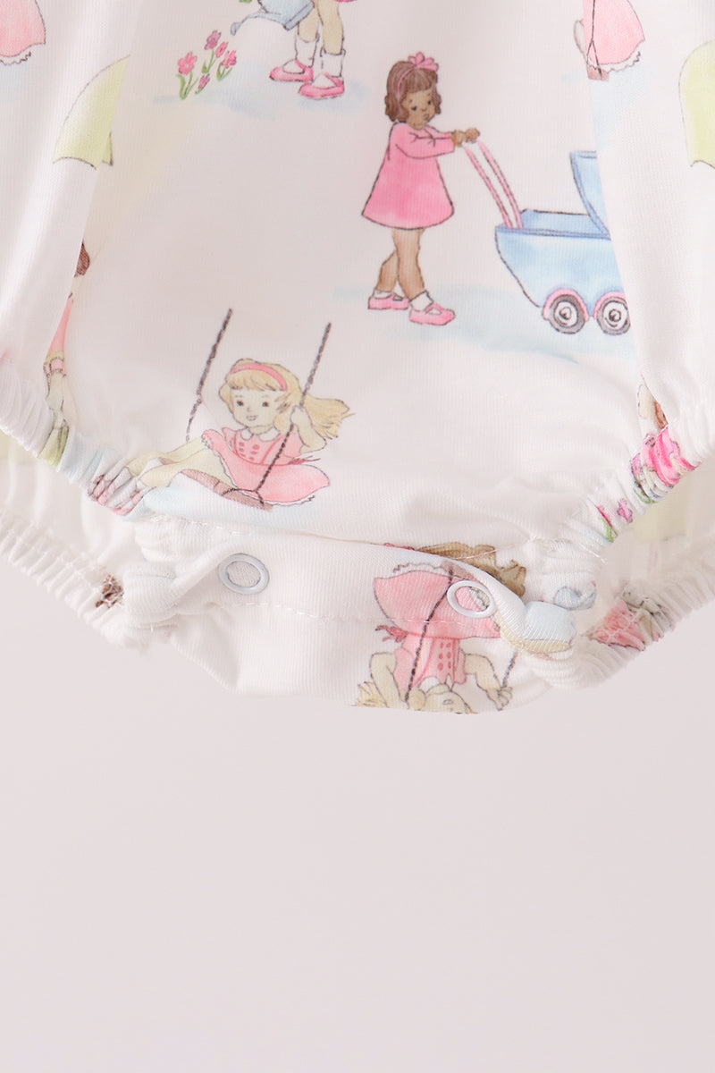 Pink all day adventure ruffle bubble
