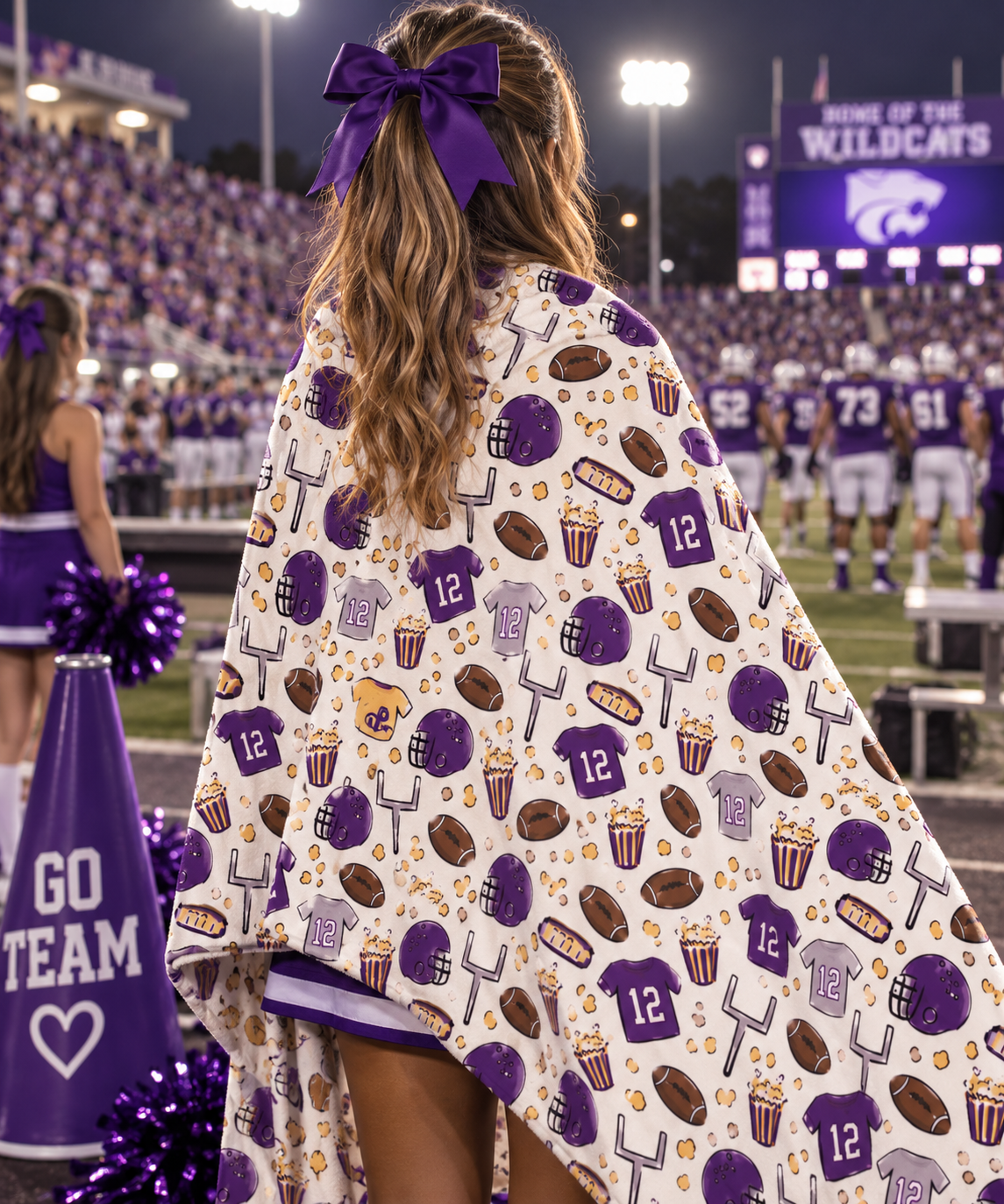 Custom Team Color Football Blanket 🏈
